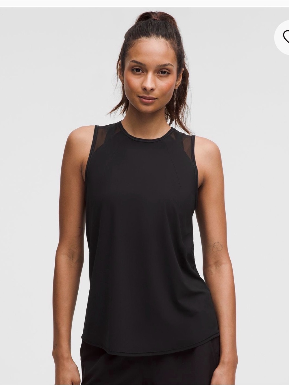 Lululemon black sculpt tank